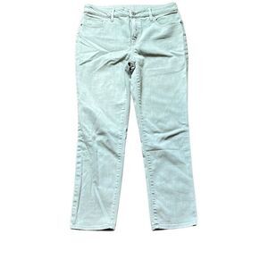 Chicos light green girlfriend slim leg ankle jeans